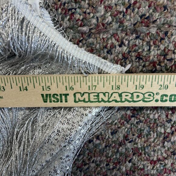 12th Tribe NWT Woman's Disco Fever Silver Fringe Sleeveless Mini Dress Size M - Picture 14 of 15